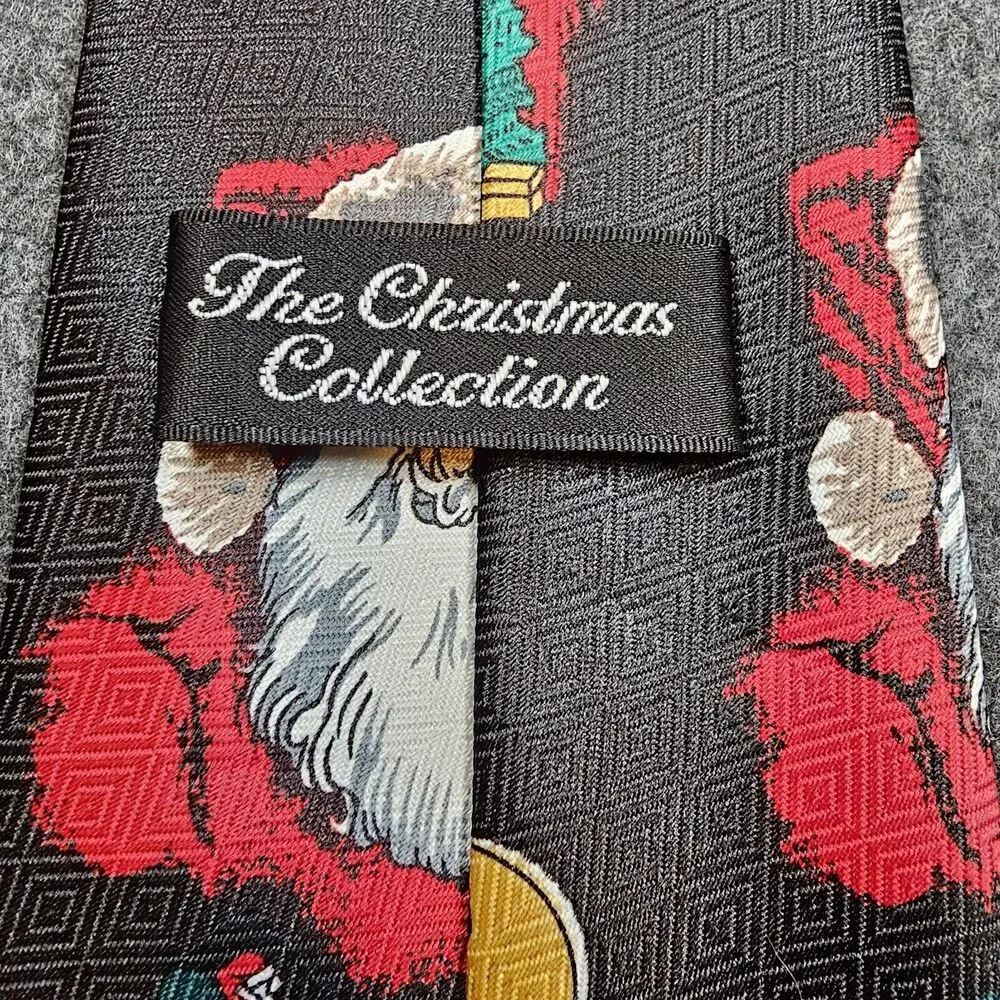 Vintage Santa Claus Christmas Tie Holiday Party Necktie